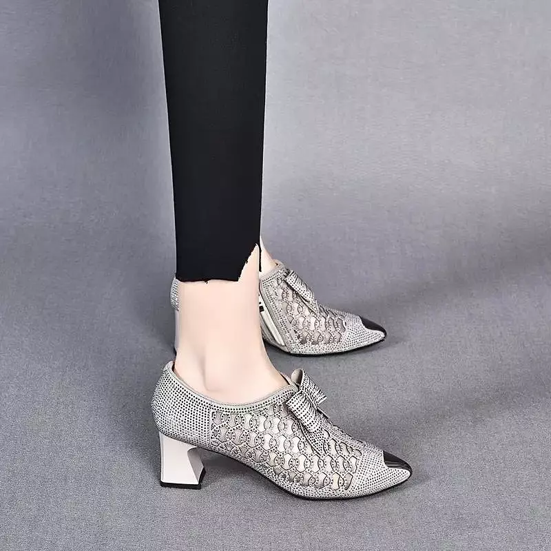 Trendy Crystal High Heel Women's Fashion Shoe 616