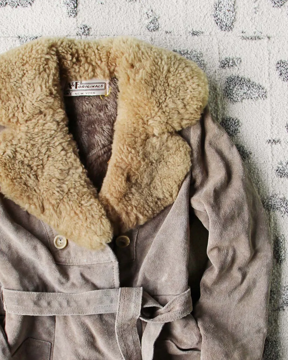 Vintage 70's Shearling & Suede Coat