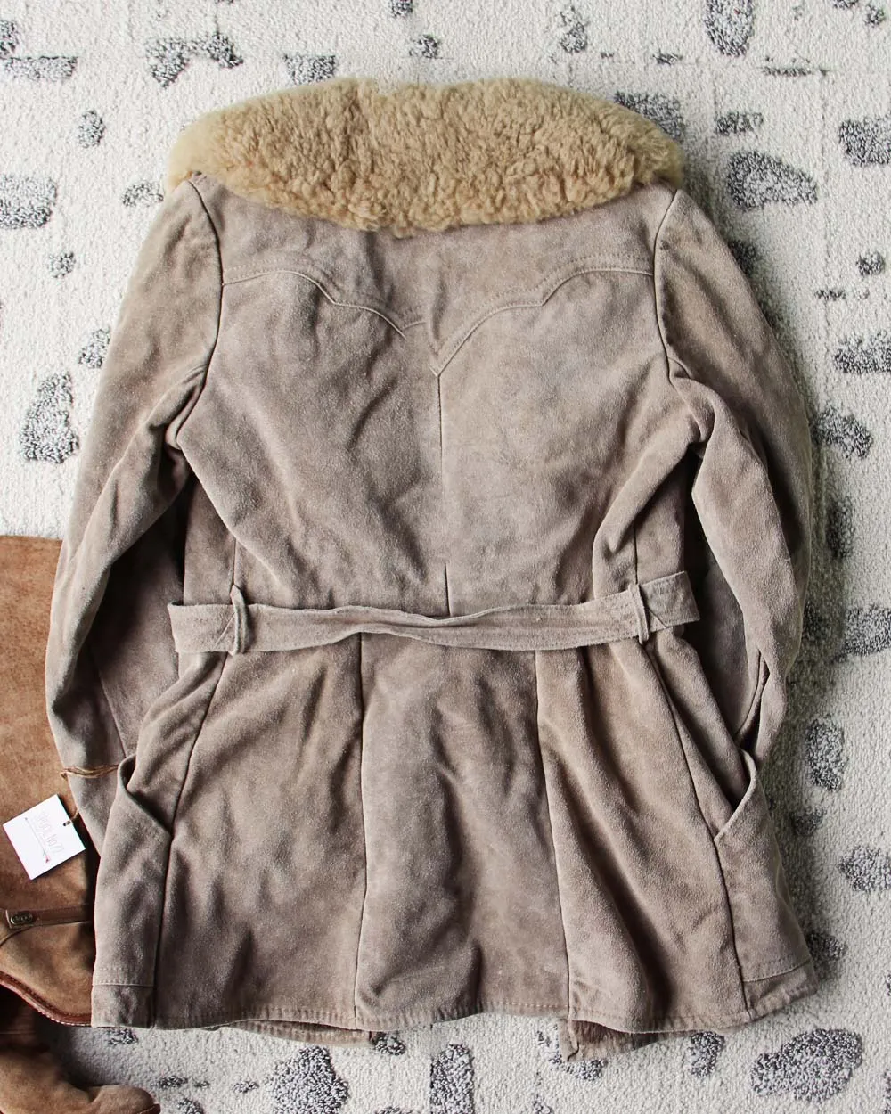 Vintage 70's Shearling & Suede Coat