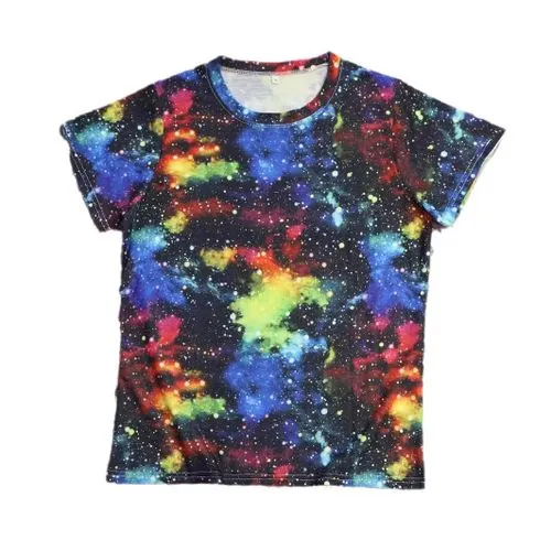 Women's T-shirt Short Sleeve T-Shirts Simple Style Starry Sky