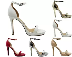 Women's Ankle Strap High Heel Shoes