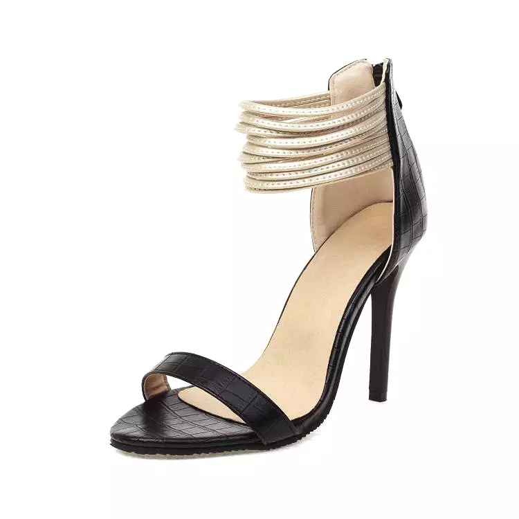 Women's Ankle Strap Stiletto Heel Sandals