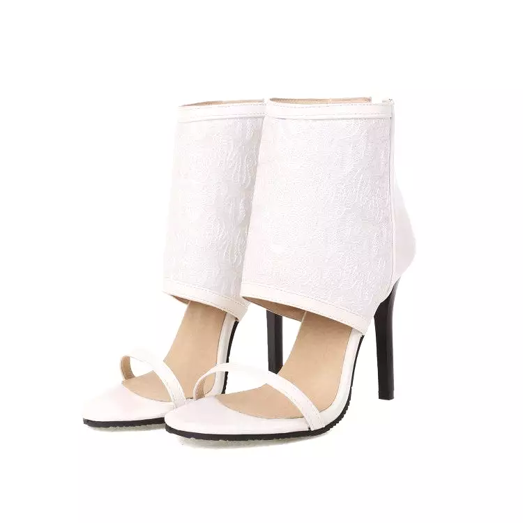 Women's Ankle Wrap Stiletto Heel Sandals