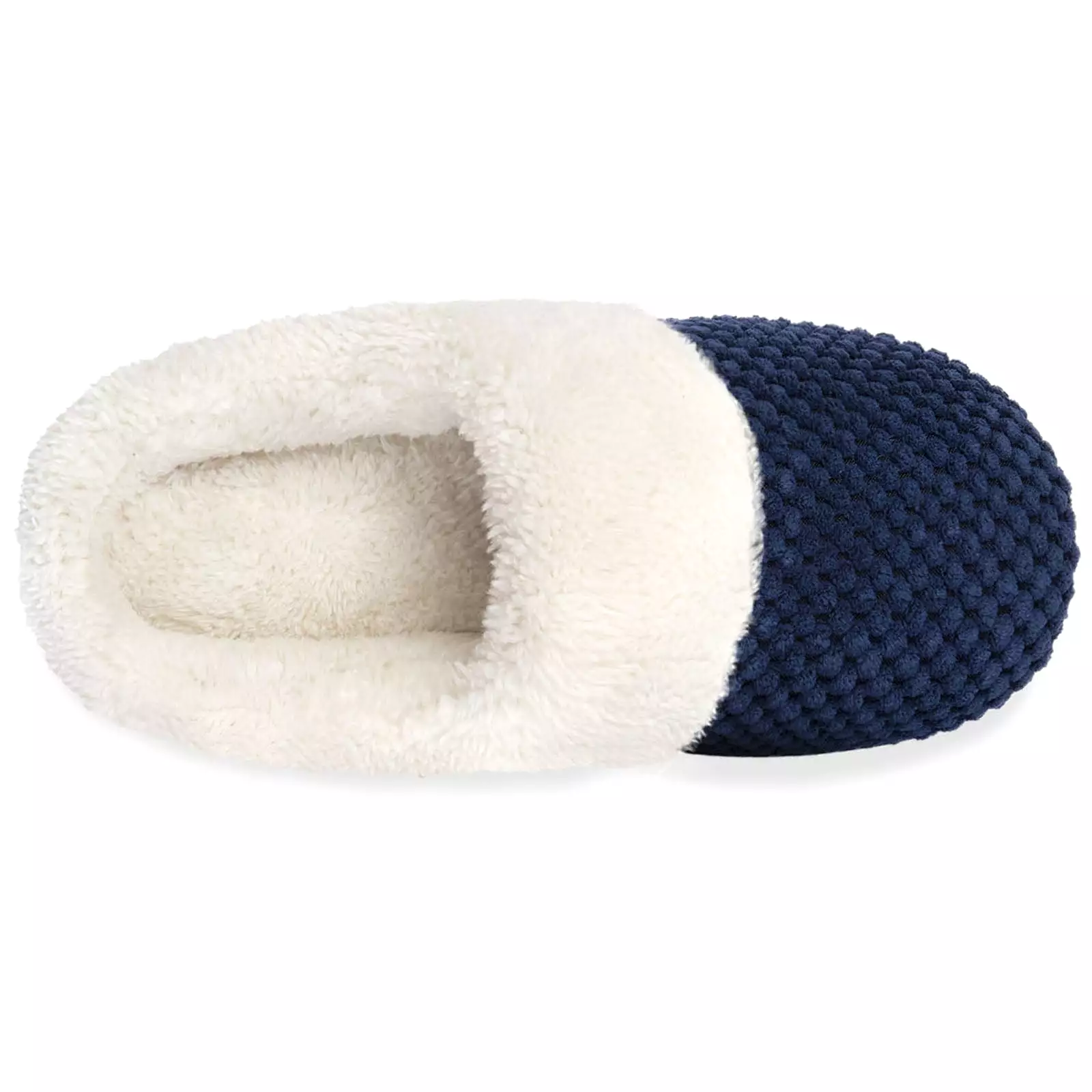 Women's Bubble Stitch Faux Fur Lined Memory Foam Clog Slippers