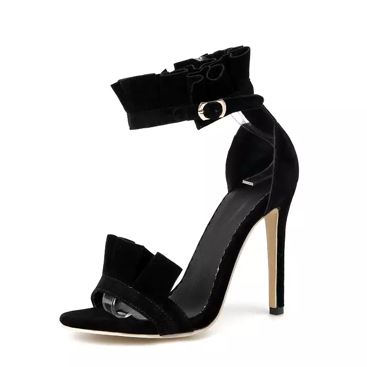 Women's Buckle High Heel Stiletto Sandals