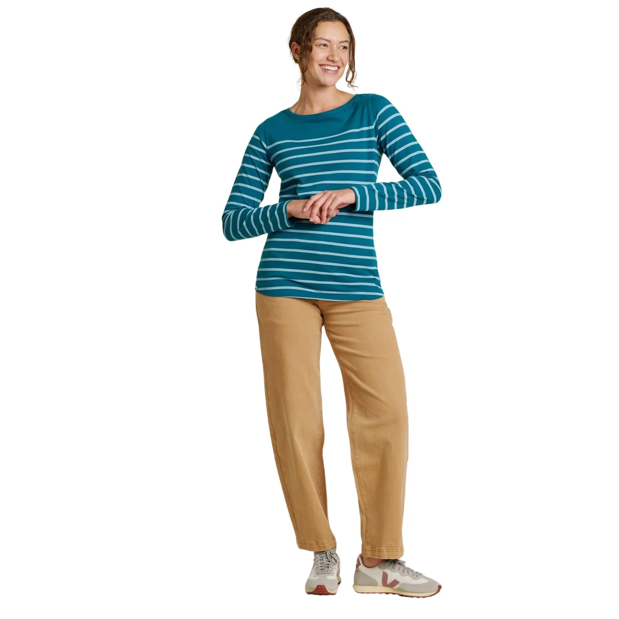 Womens Harbour Stripe Long Sleeve Top