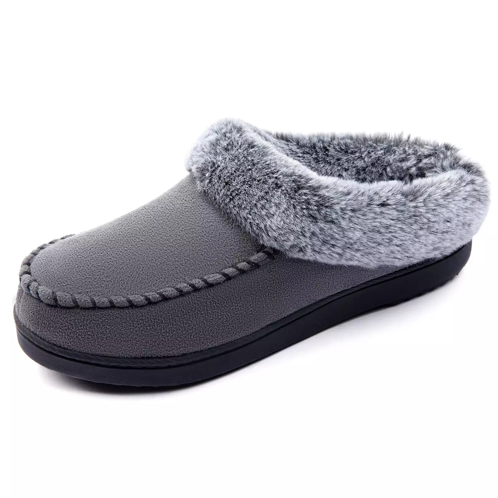 Women's Sarah Faux Fur Collar Clog Slipper